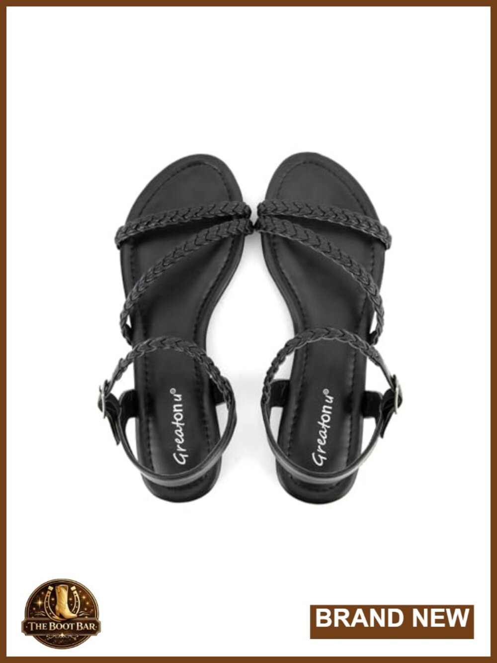 Braided Slingback Flat Sandals Open Toe Summer Shoes